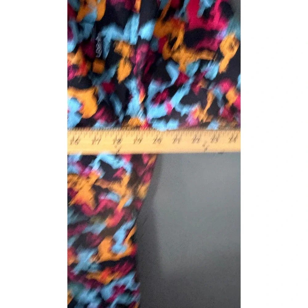 LRG Mens‎ Abstract Camo Button Down Shirt Short Sleeve Multi Color Cotton Skater